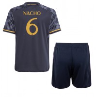Billiga Real Madrid Nacho #6 Barnkläder Borta fotbollskläder till baby 2023-24 Kortärmad (+ Korta byxor)